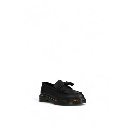 Black Leather Slip-On Loafers