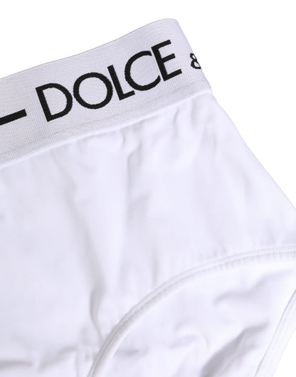 White Nylon Logo Waistband Panty Underwear