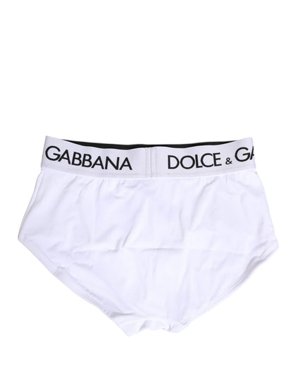 White Nylon Logo Waistband Panty Underwear