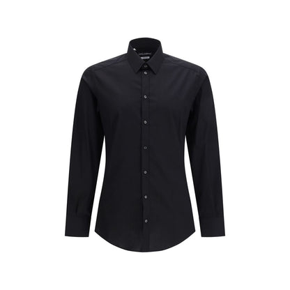 Black Cotton Dress Shirt