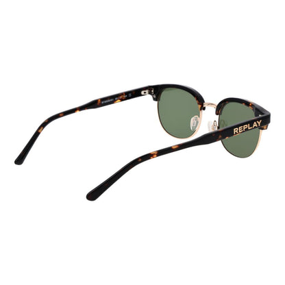 Brown Metal Sunglasses