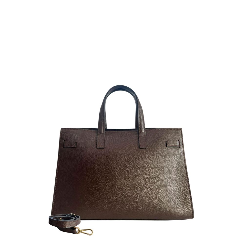 Brown Cowhide Shoulder Bag