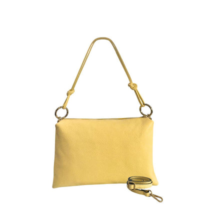 Yellow Leather Women Bag