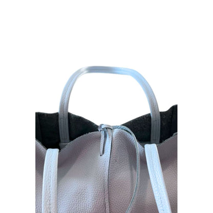 Blue Cowhide Clutch Bag