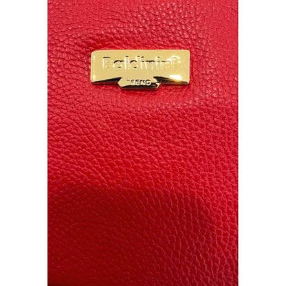 Red Leather Women Crossbody Bag