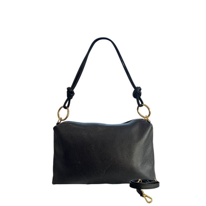 Black Leather Women Bag