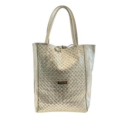 Gray Cowhide Clutch Bag