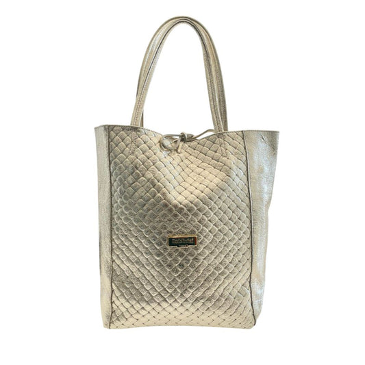 Gray Cowhide Clutch Bag