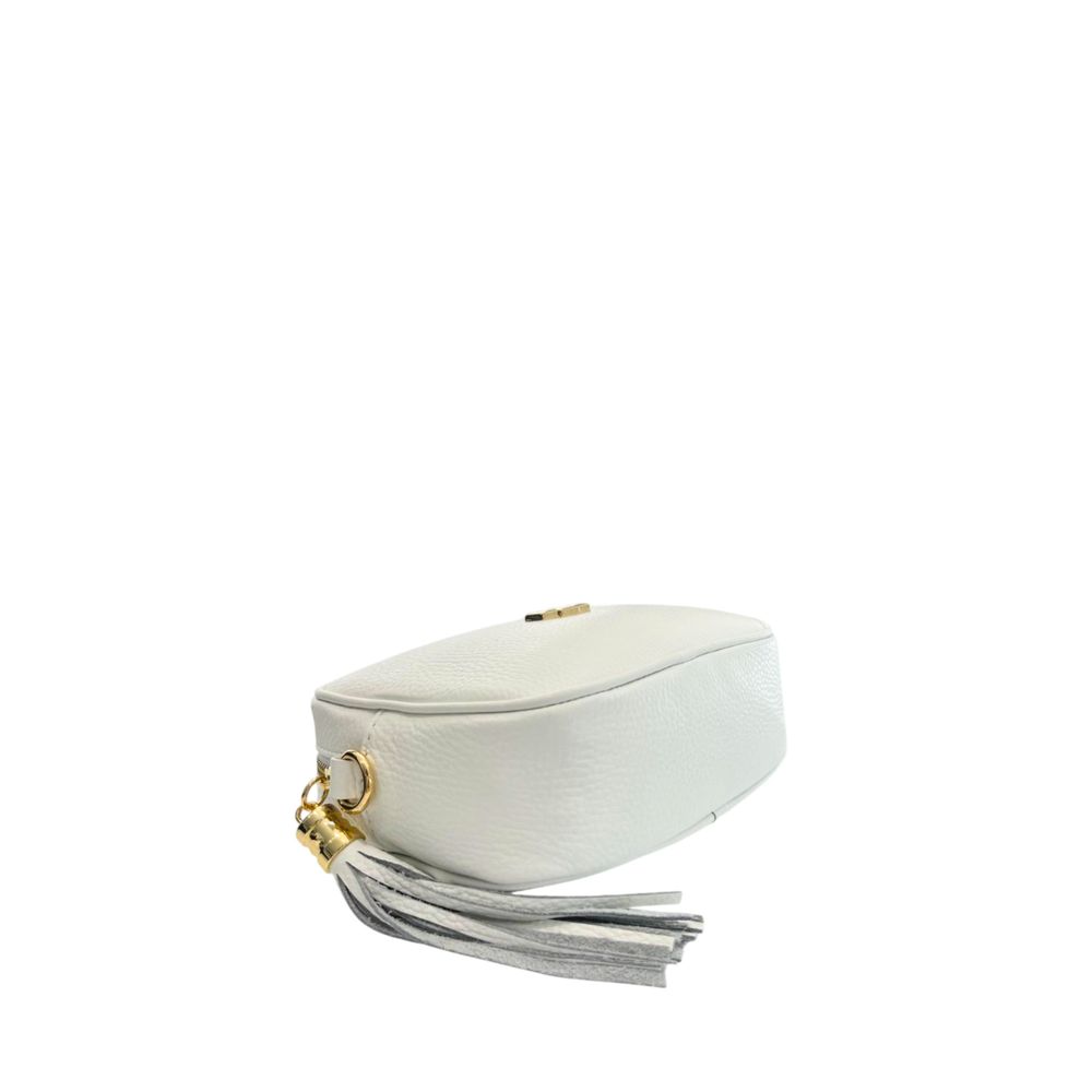 White Cowhide Crossbody Bag