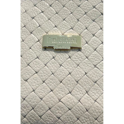 Beige Leather Women Shoulder Bag
