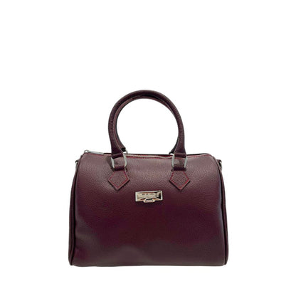 Red Leather Women Handbag