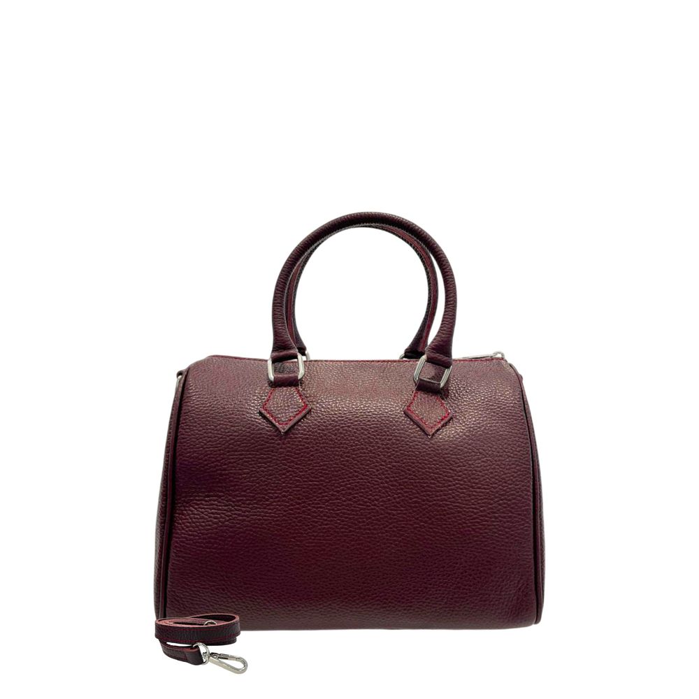 Red Leather Women Handbag