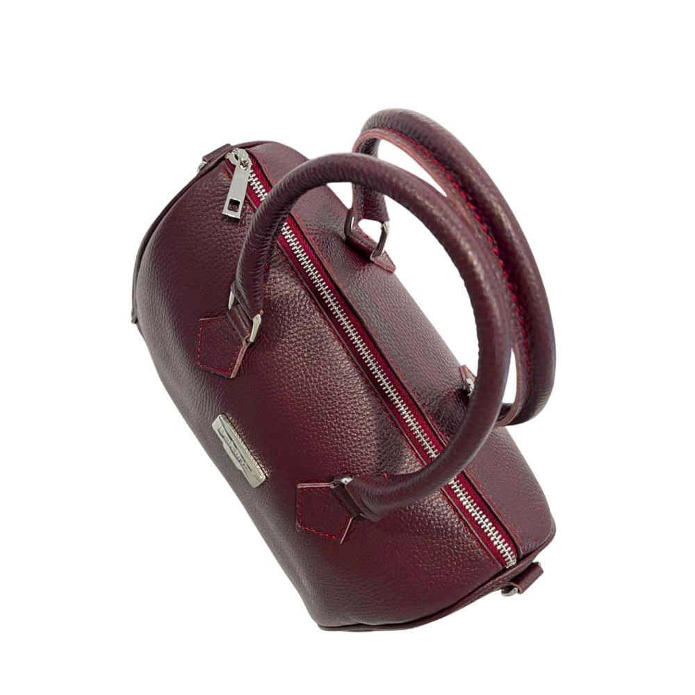 Red Leather Women Handbag