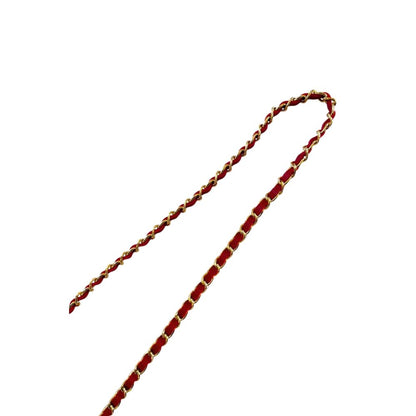Red Leather Women Crossbody Bag