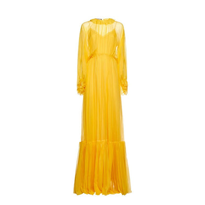 Bicolor Acetate Casual Dress