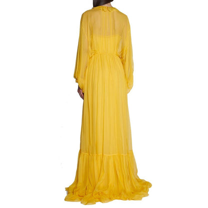 Bicolor Acetate Casual Dress
