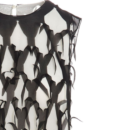 Black Silk Casual Dress