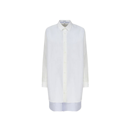 White Cotton Casual Dress