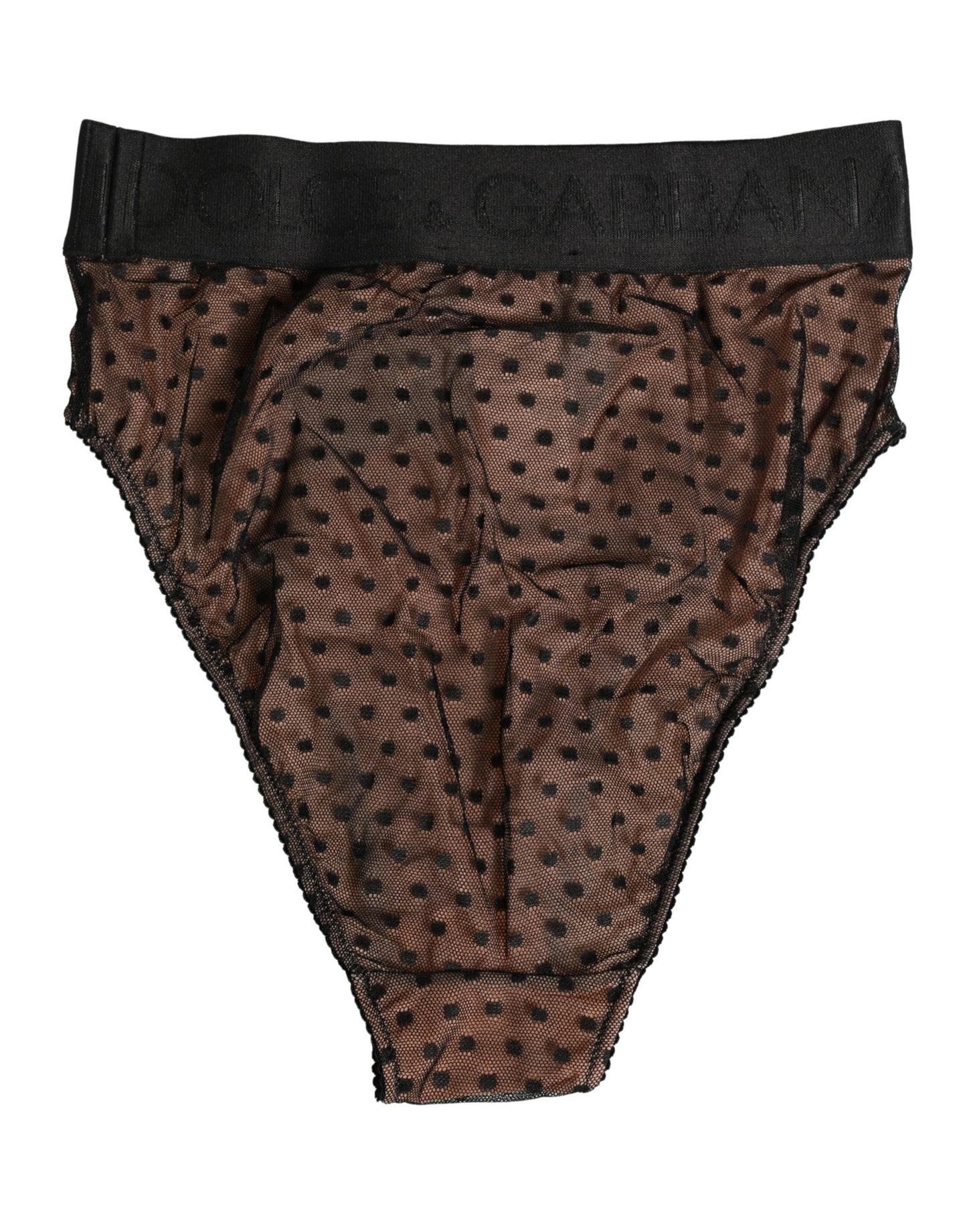 Black Beige Polka Dot Butterfly Brief Underwear