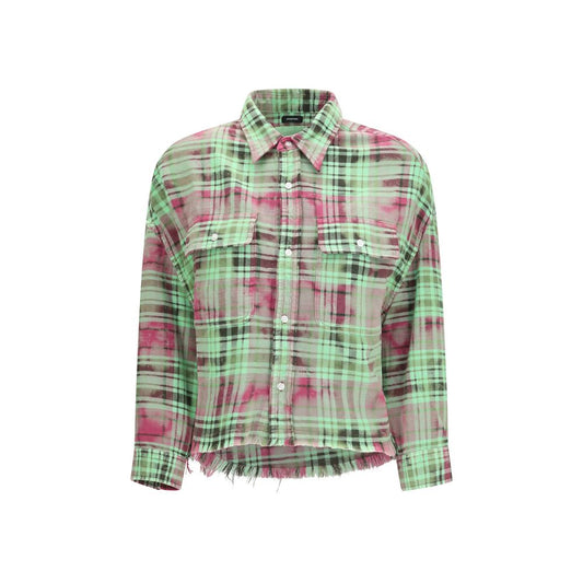 Bicolor Cotton Pattern Shirt