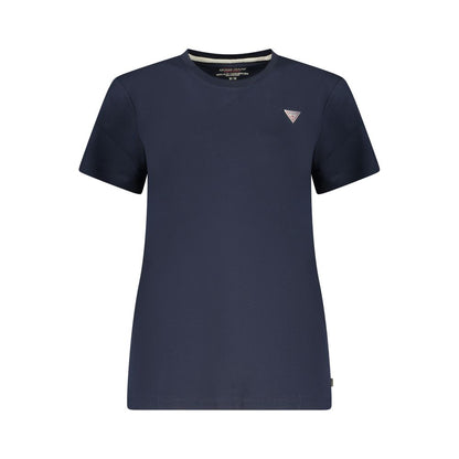 Blue Cotton Women's T-Shirt