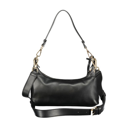 Black Polyurethane Women's Bag