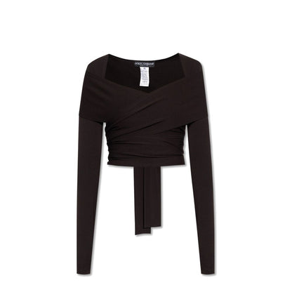 Black Elastane Tank Tops