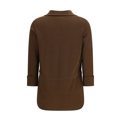 Brown Viscose Shirt
