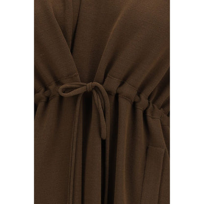 Brown Viscose Coat