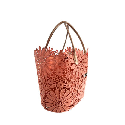 Pink PU Women Handbag