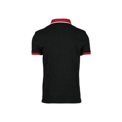 Black Cotton Polo Shirt