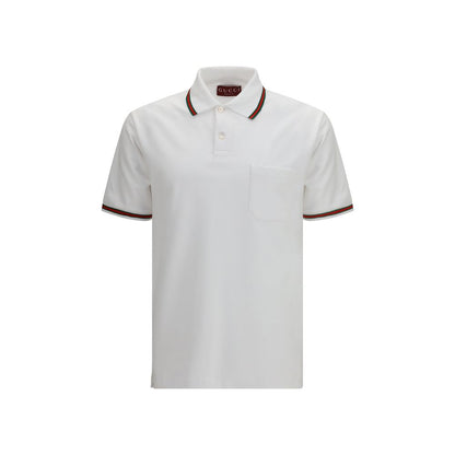 White Cotton Polo Shirt