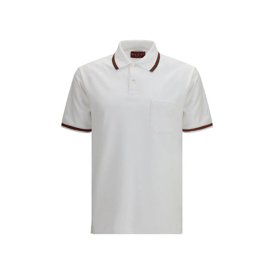 White Cotton Polo Shirt