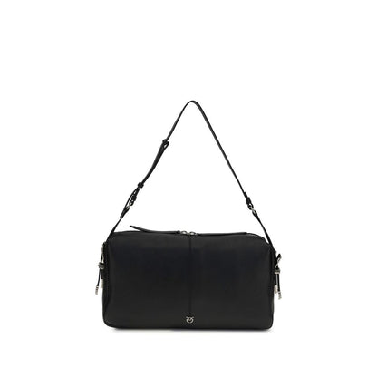 Black Calf Leather Bos Taurus Shoulder Bag