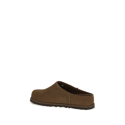 Brown Calf Leather Bos Taurus Clogs