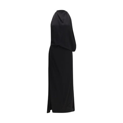 Black Viscose Casual Dress