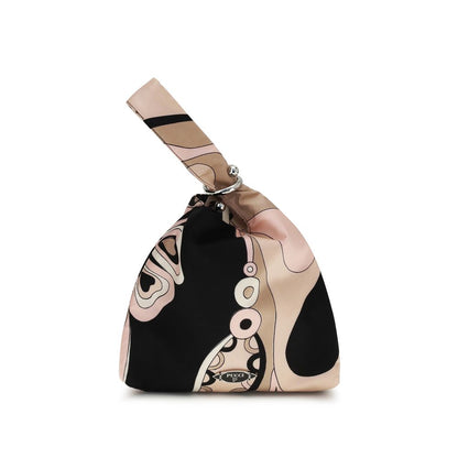 Multicolor Silk Clutch Bag