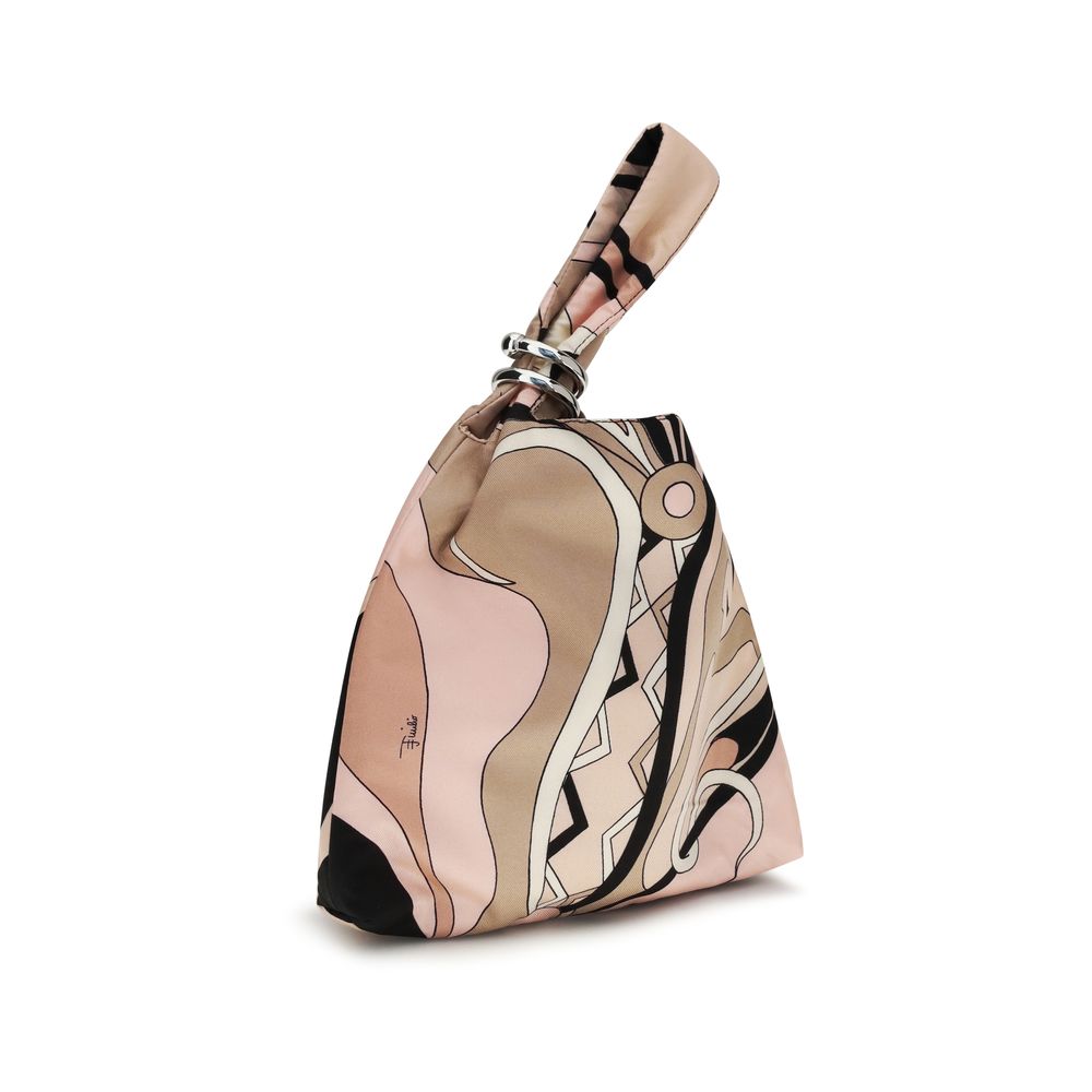 Multicolor Silk Clutch Bag
