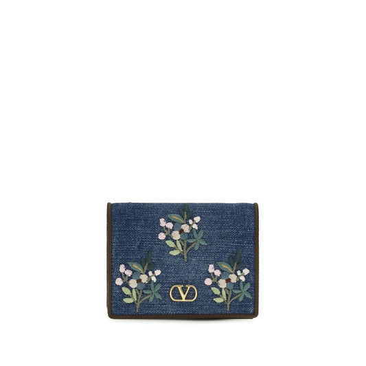 Blue Cotton Wallet