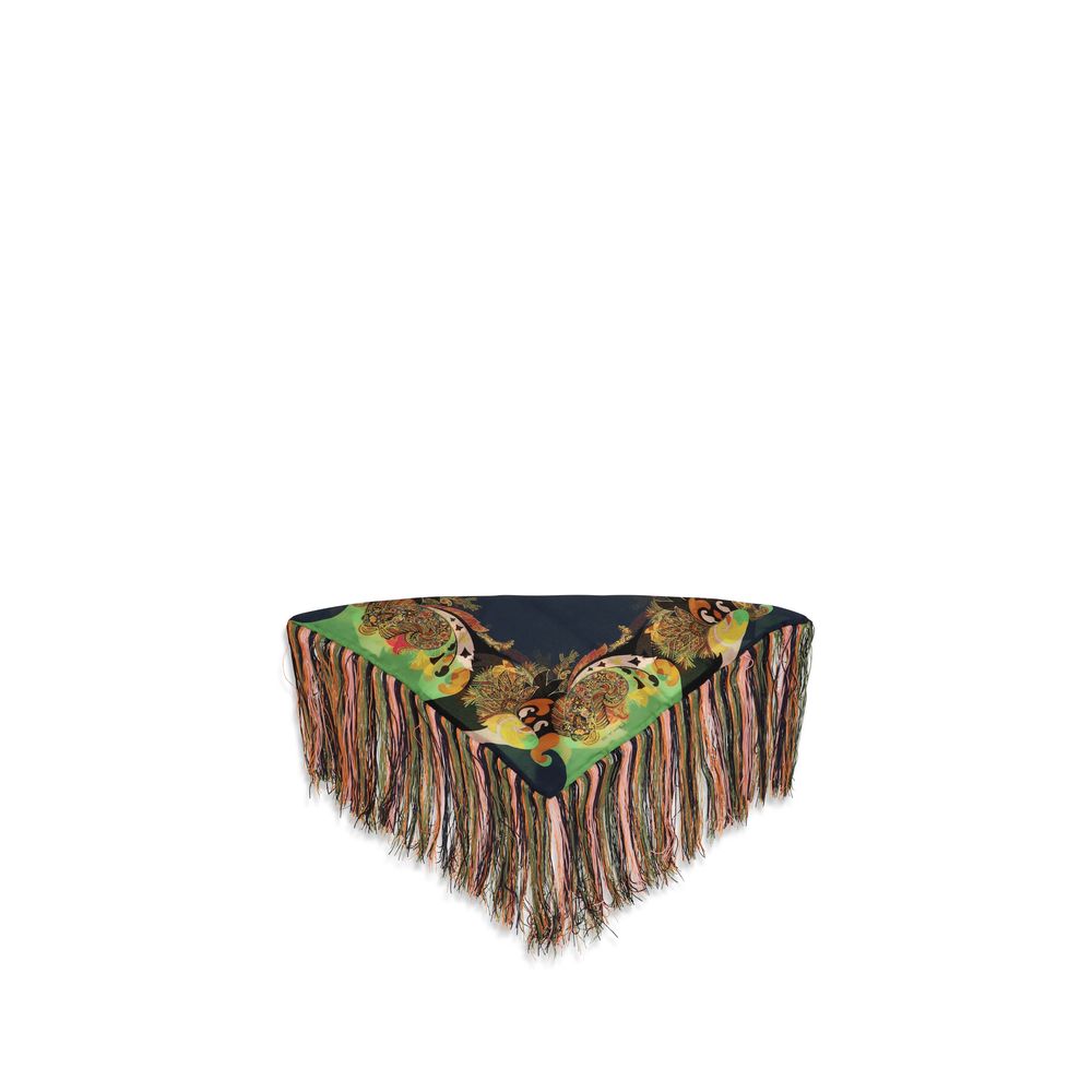 Multicolor Silk Scarf