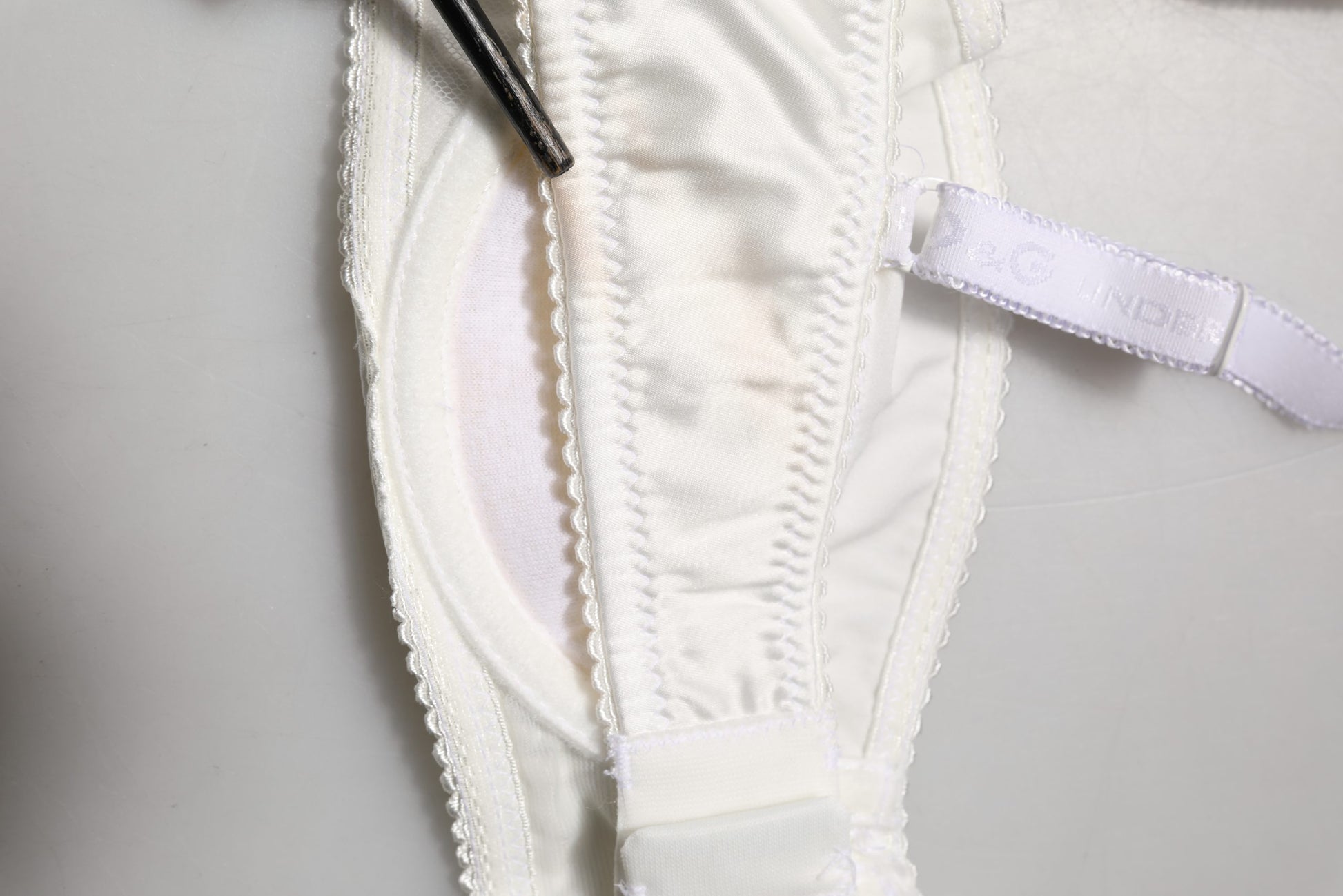 White Semi-Pad Underwire Balconette Bra Underwear