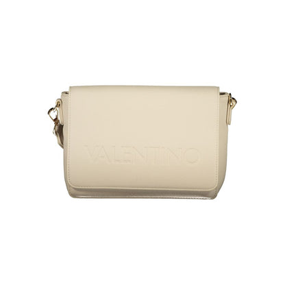 Beige Polyurethane Women's Bag