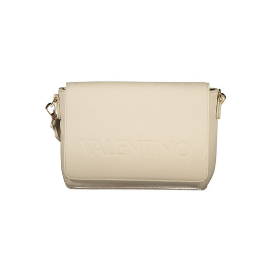 Beige Polyurethane Women's Bag
