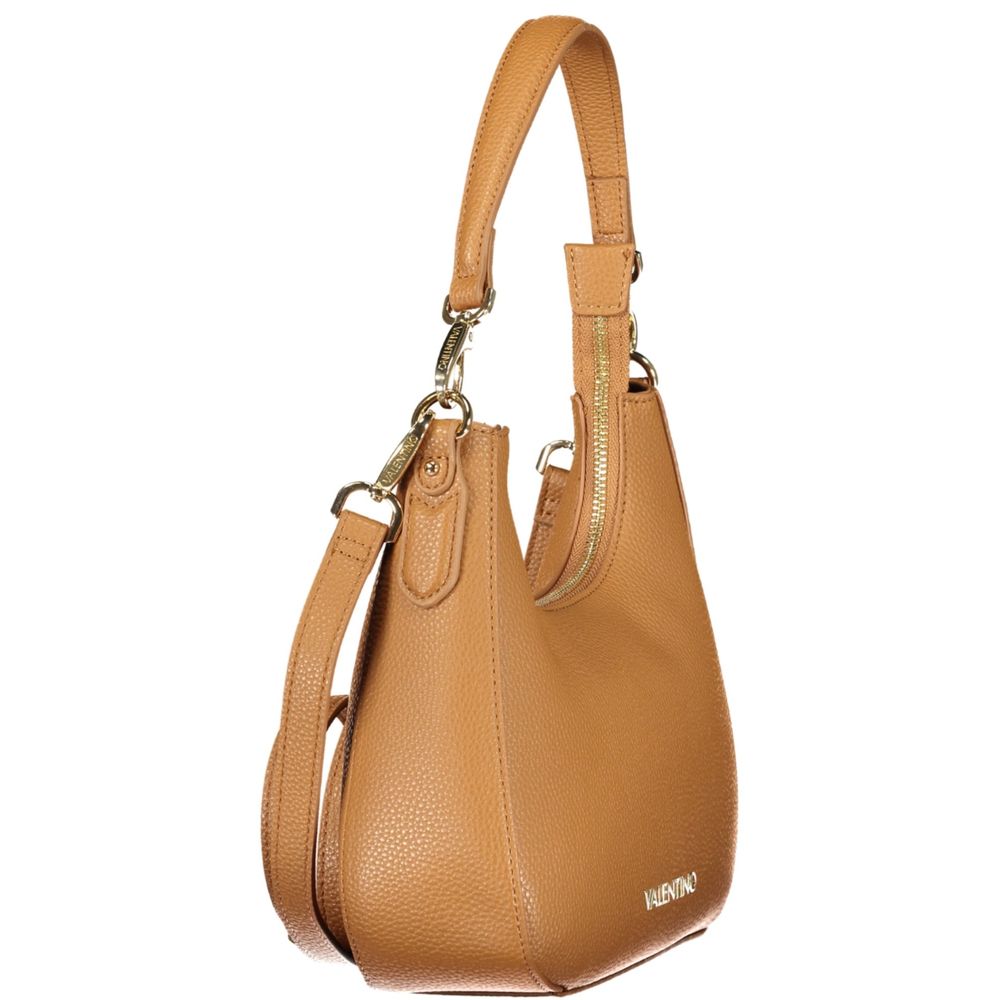 Brown Polyurethane Womens Bag