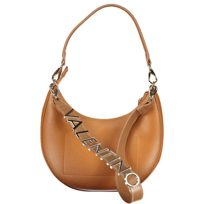 Brown Polyurethane Women's Bag