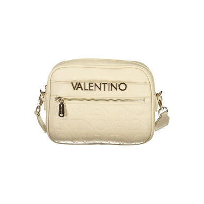 Beige Polyurethane Women's Bag