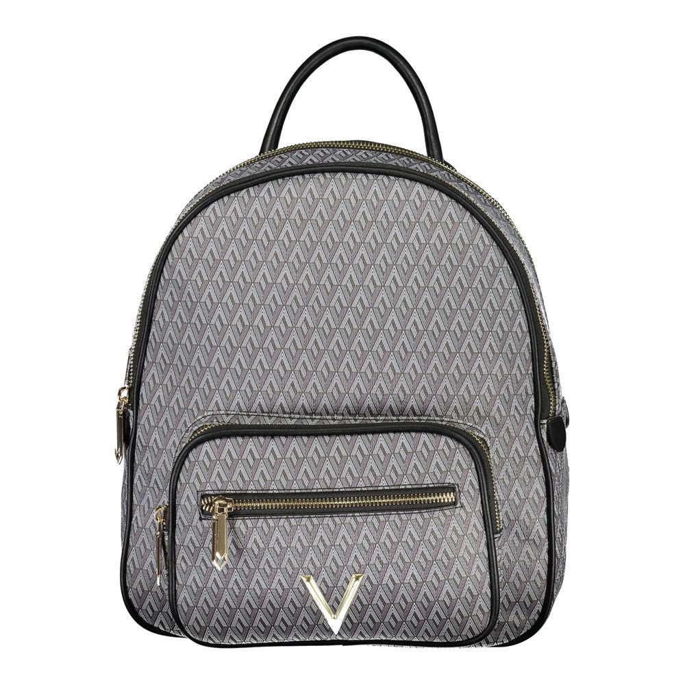 Black Polyurethane Women's Backpack