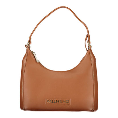 Brown Polyurethane Women's Bag