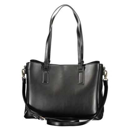 Nero Polyurethane Women's Bag with Recycled Features