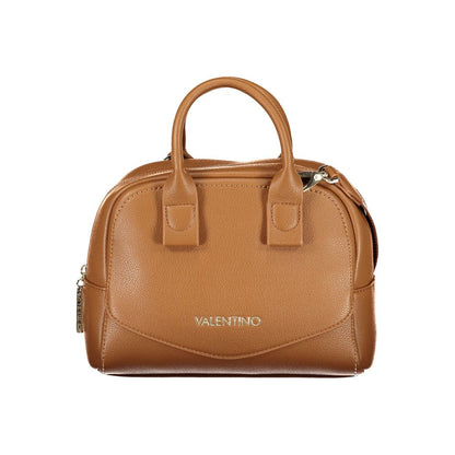 Brown Polyurethane Women's Bag